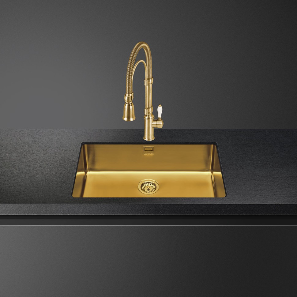 Smeg VSTR71BRX мойка нержавеющая сталь с PVD покрытием, латунная купить ...