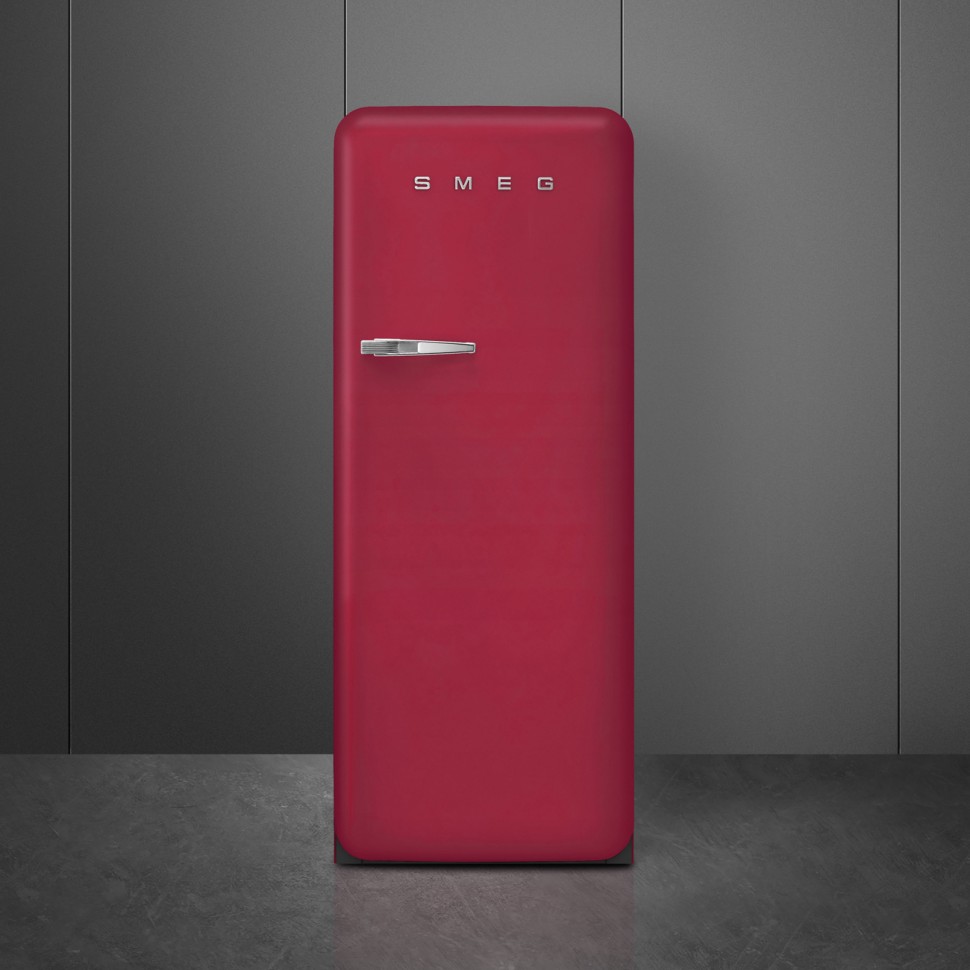 Smeg FAB28RDRB5 однодверный холодильник, 60 см, рубиново-красный ...