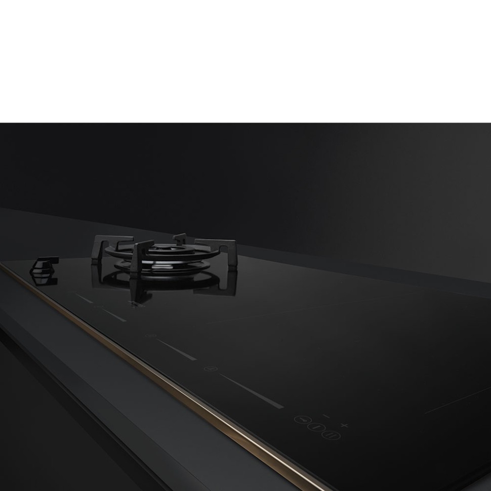 Smeg PM6912WLDR - комбинированная варочная панель газ + индукция ...